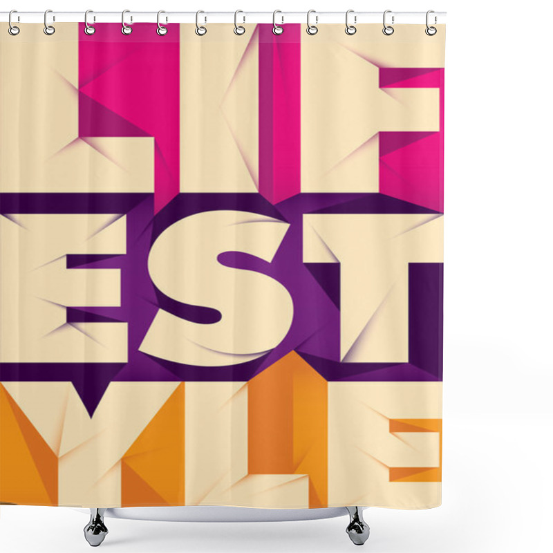 Personality  Typographic Lifestyle Poster.  Shower Curtains