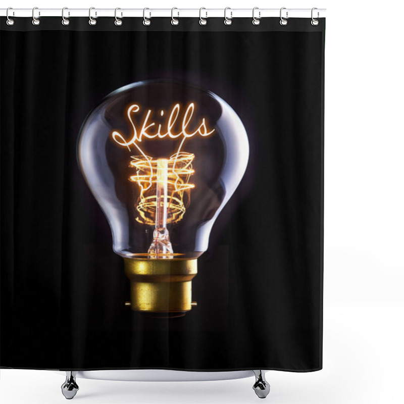 Personality  Skills Concept Shower Curtains