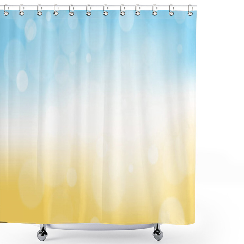 Personality  Vector Summer Bokeh Effect Background Shower Curtains