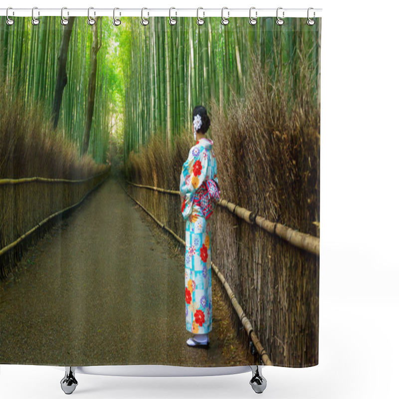 Personality  Bamboo Forest Of Arashiyama Near Kyoto Shower Curtains