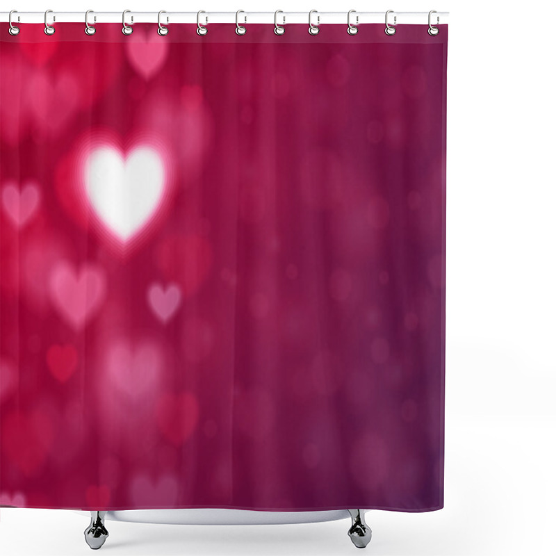 Personality  Valentine's Day Background Shower Curtains