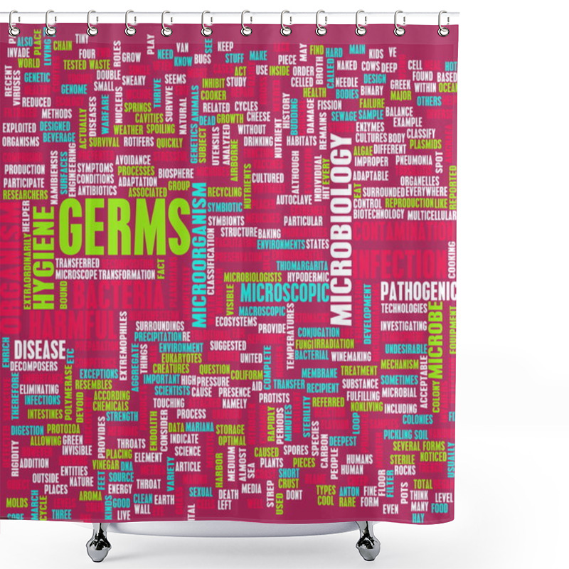 Personality  Germs Shower Curtains