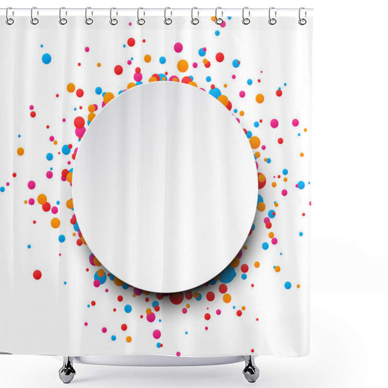 Personality  Confetti Celebration Background. Shower Curtains