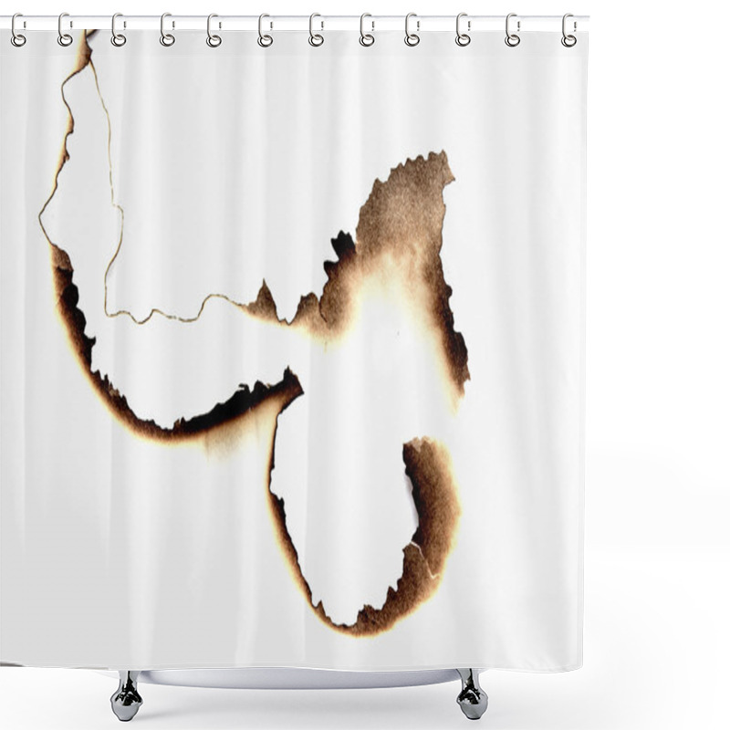 Personality  Burnt Holes In A Paper Shower Curtains