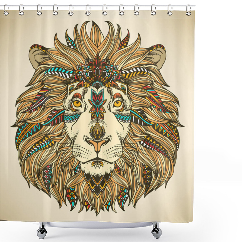 Personality  Animal Head Print Shower Curtains