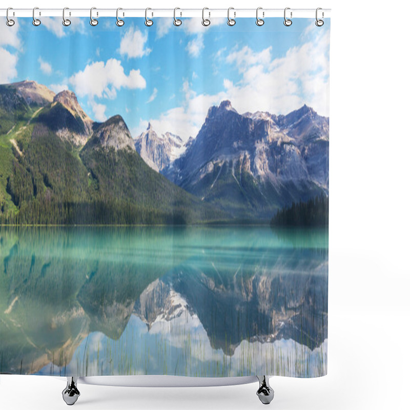 Personality  Serenity Emerald Lake  Shower Curtains