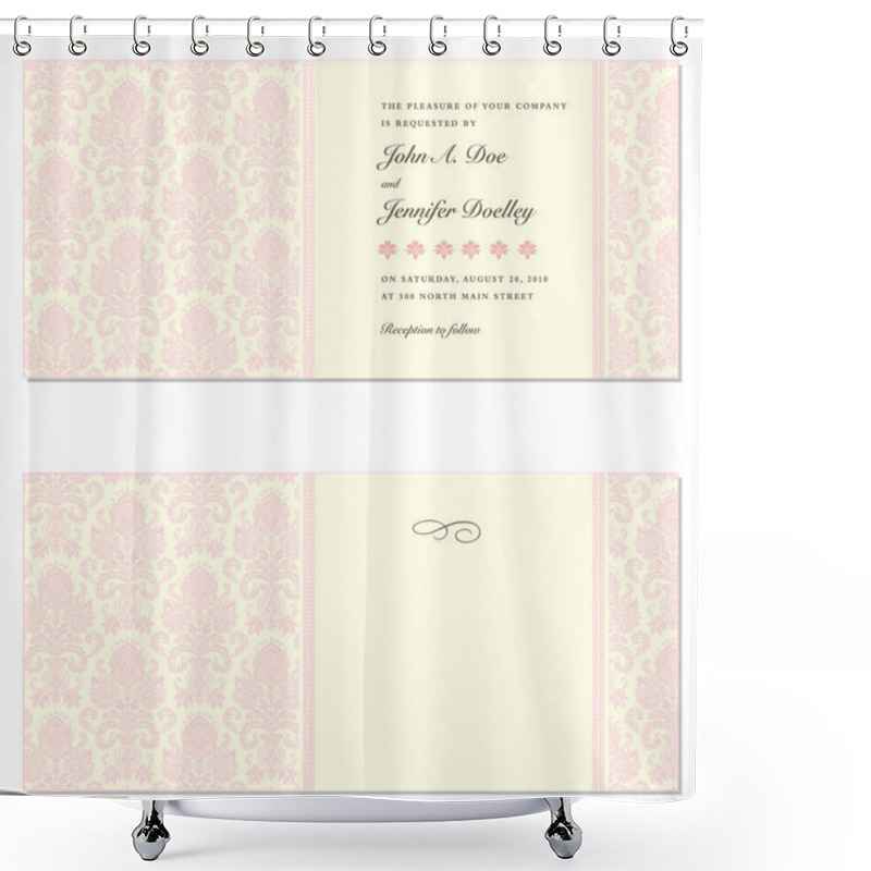 Personality  Vector Pastel Frame Set Shower Curtains