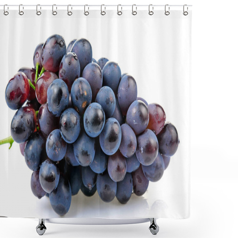 Personality  Grapes In White Background  Shower Curtains