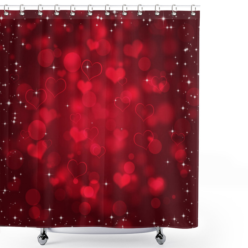 Personality  Abstract Red Holiday Background Shower Curtains