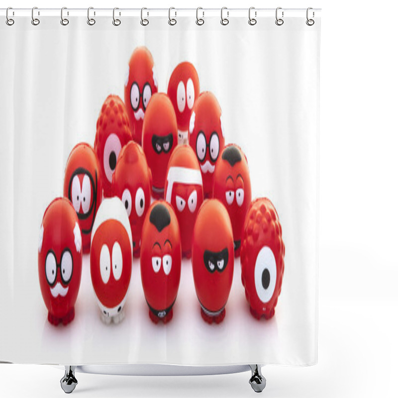 Personality  Red Nose Day Shower Curtains