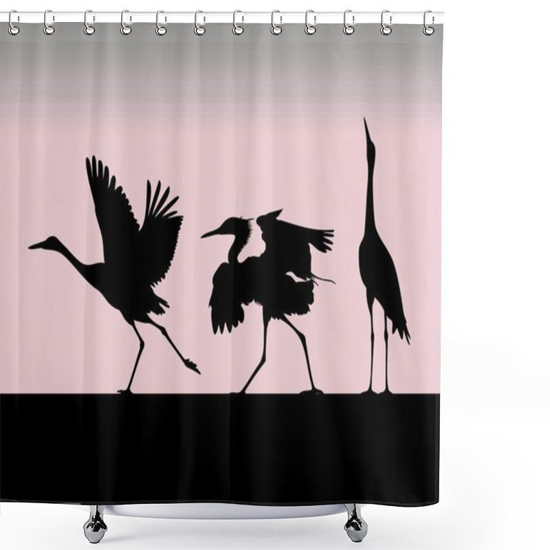 Personality  Birds Shower Curtains