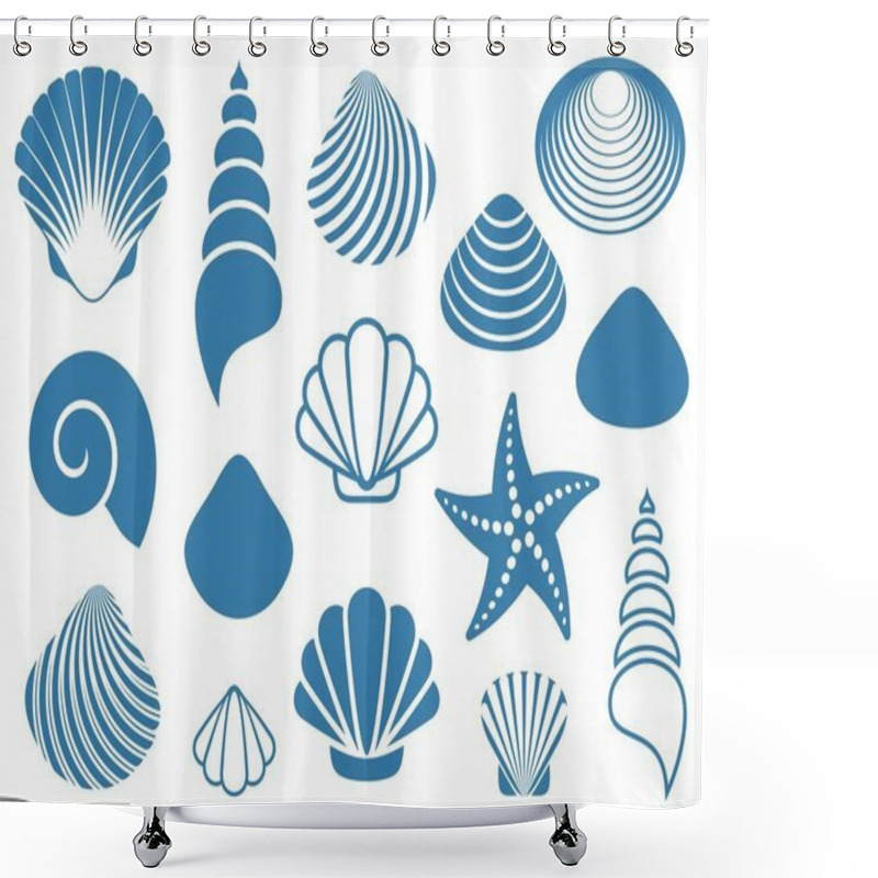 Personality  Sea Shells Shower Curtains