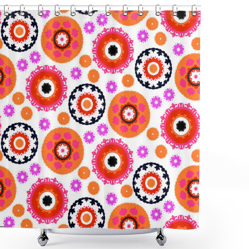 Personality  Suzani Pattern Shower Curtains