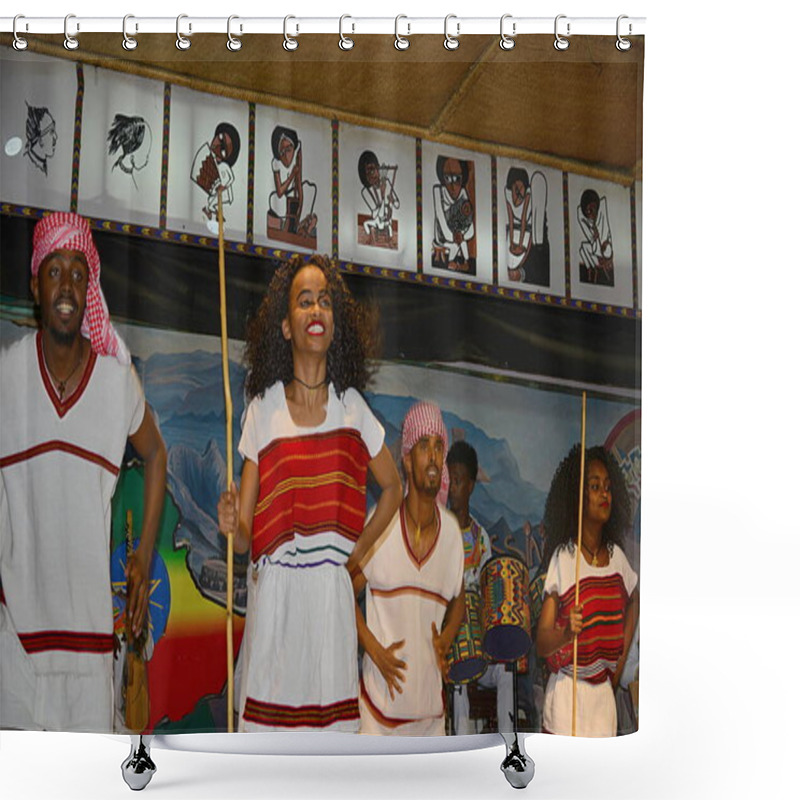 Personality  ETHIOPIA,REPRESENTATION OF ETHIOPIAN DANCES Shower Curtains