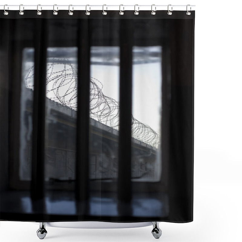 Personality  Prison Window View Shower Curtains