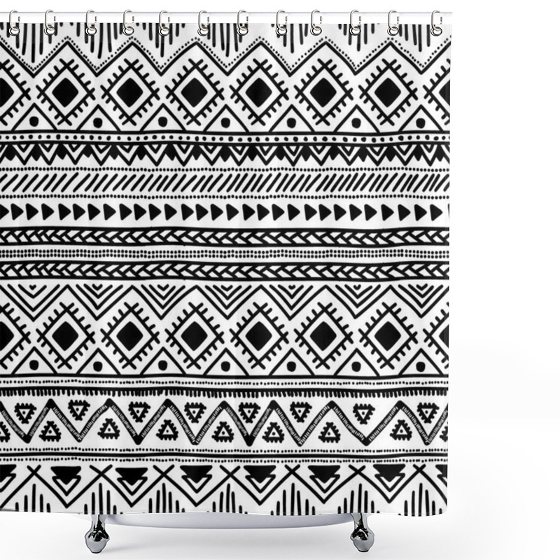 Personality  Seamless Ethnic Pattern. Shower Curtains