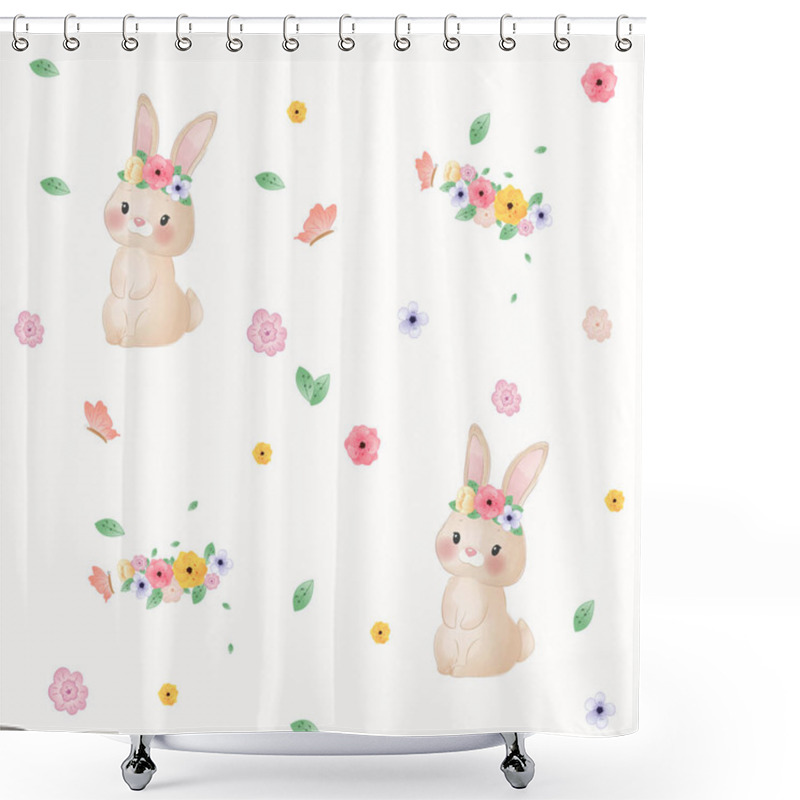 Personality  Cute Little Animals Boho Bear Fox Lion Adorable Shower Curtains