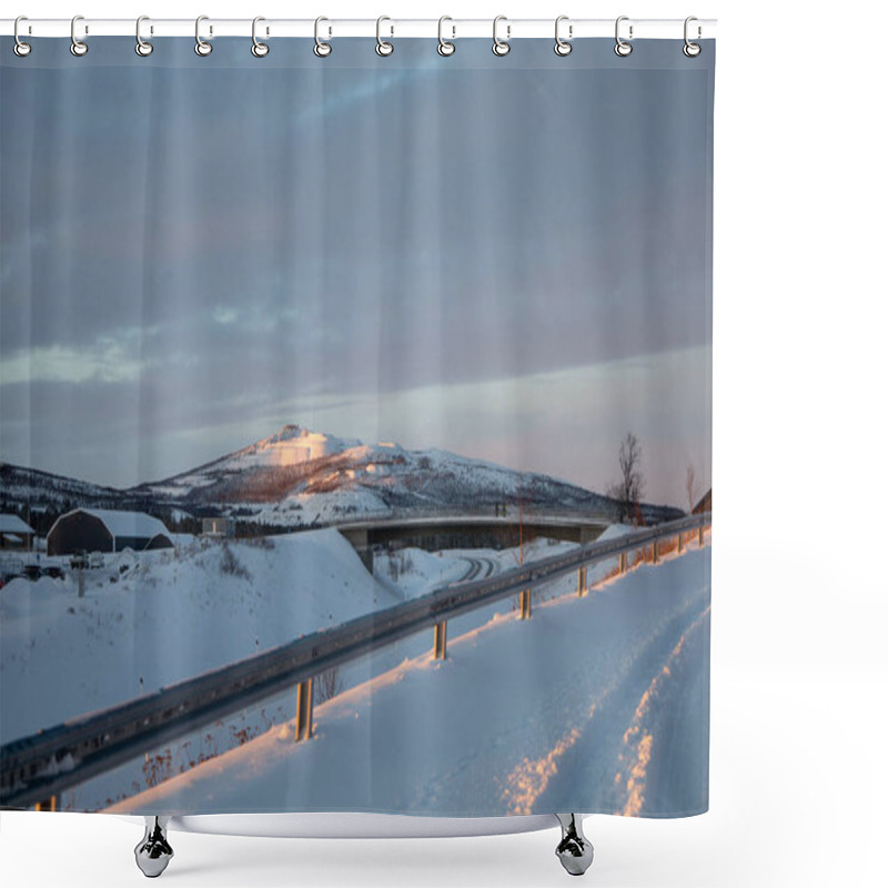 Personality  Arctic Winter Nature Photography In Kiruna Swedish Lapland. Photographed In November. Shower Curtains