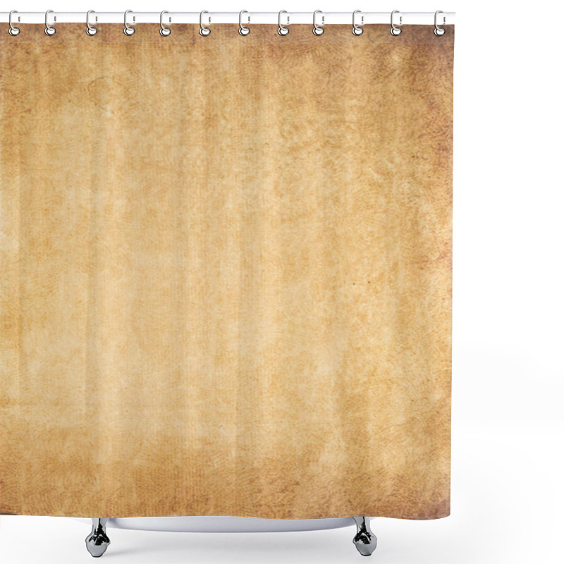 Personality  Sheet Of Old Aged Retro Paper. Ancient Antique Brown Cardboard Design Pattern Blank Empty With Copy Space Vintage Background Shower Curtains