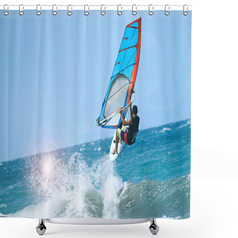 Personality  Nice Mail Sportman Windsurfer Shower Curtains