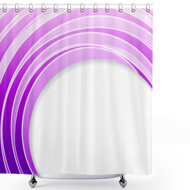 Personality  Violet Banner Shower Curtains