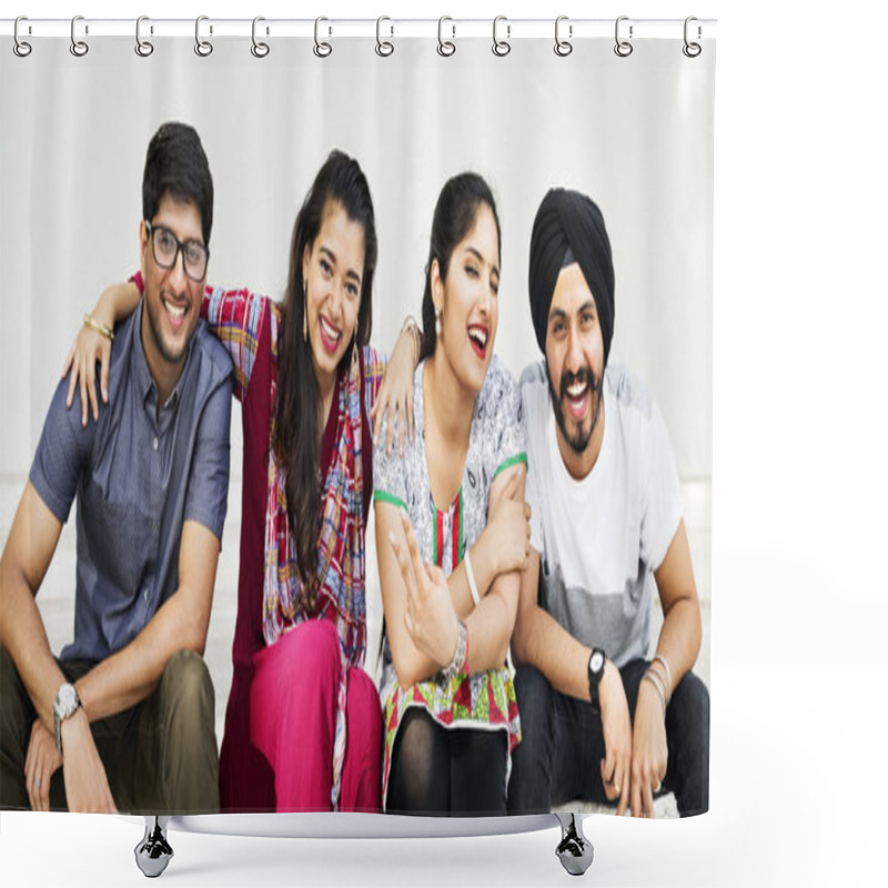 Personality  Beautiful Indian Friends Shower Curtains