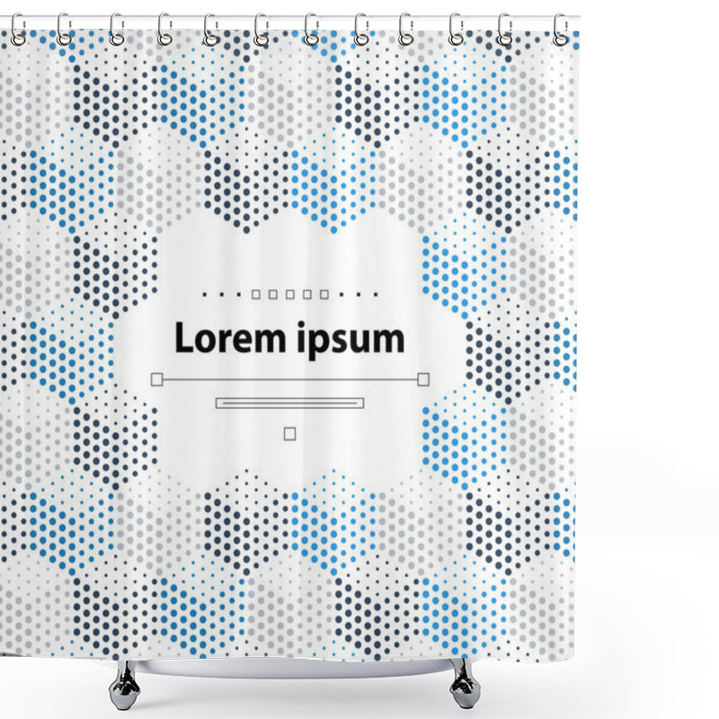 Personality  Dotted Cubical Pattern Shower Curtains