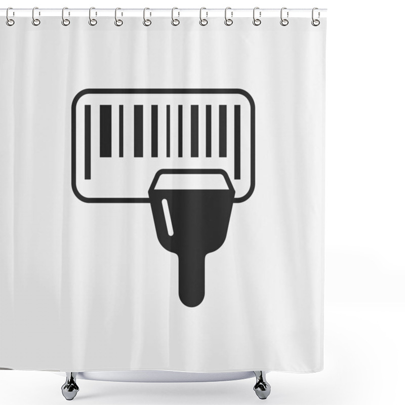 Personality  Barcode Label Icon Shower Curtains