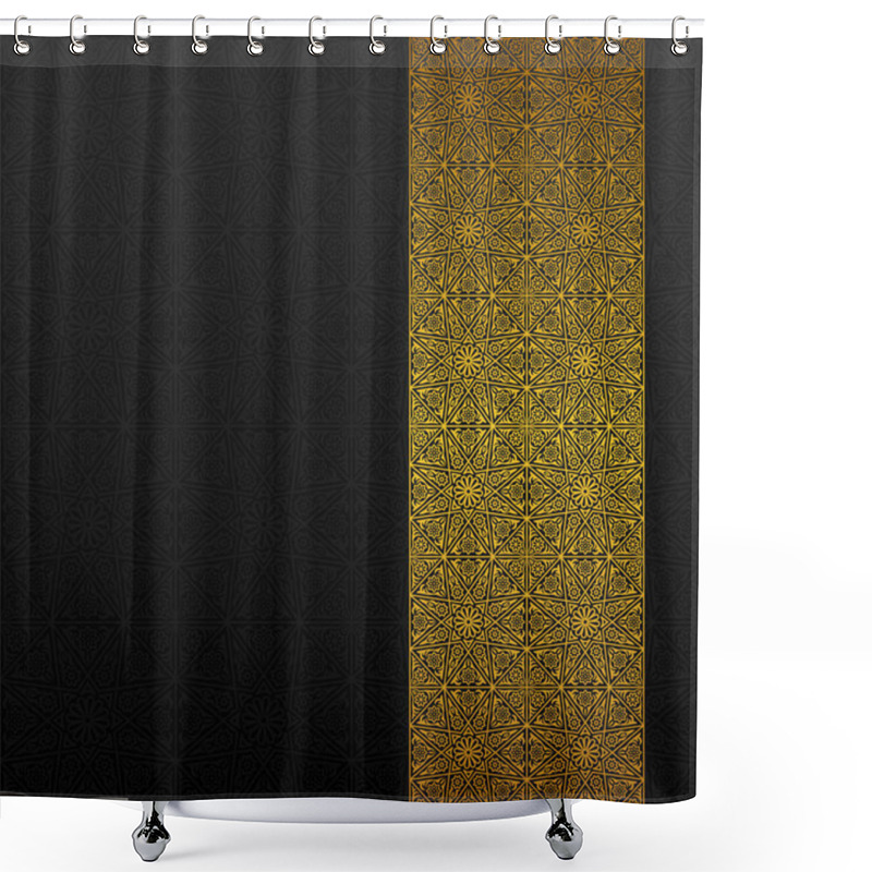 Personality  Abstract Background With Traditional Ornament Shower Curtains