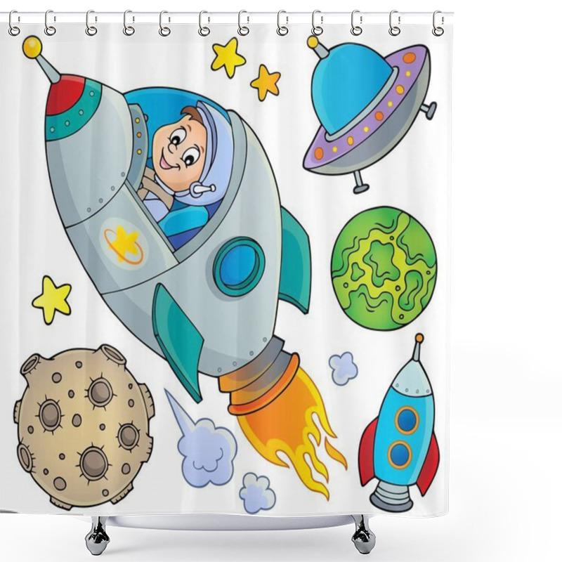 Personality  Space Topic Collection 1 Shower Curtains