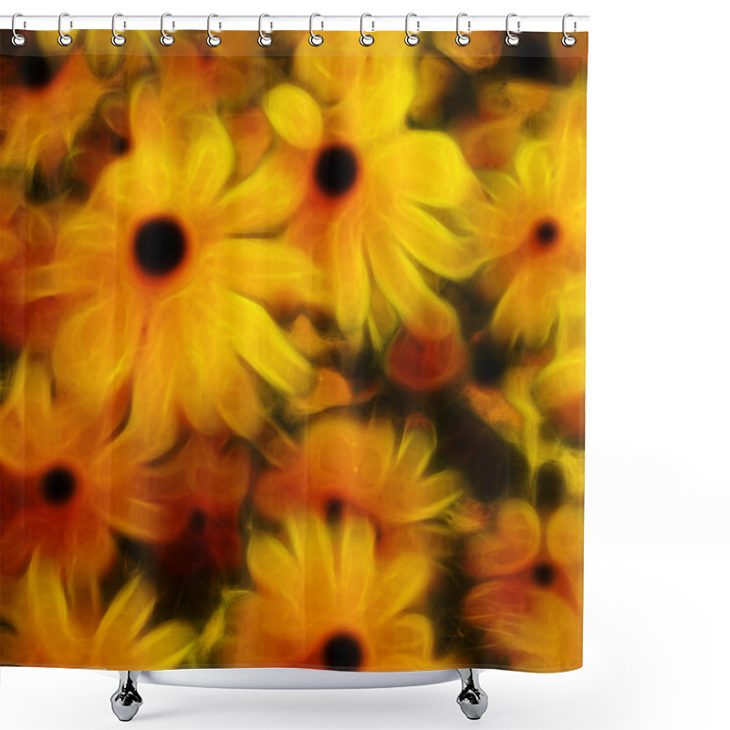 Personality  Floral Abstract Shower Curtains