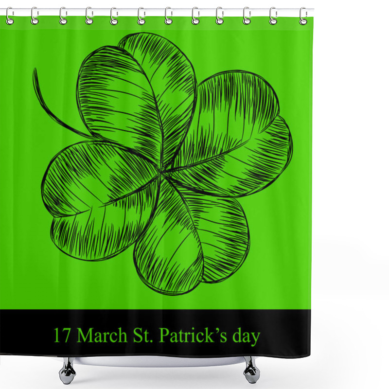 Personality  St. Patrick Day Card Shower Curtains