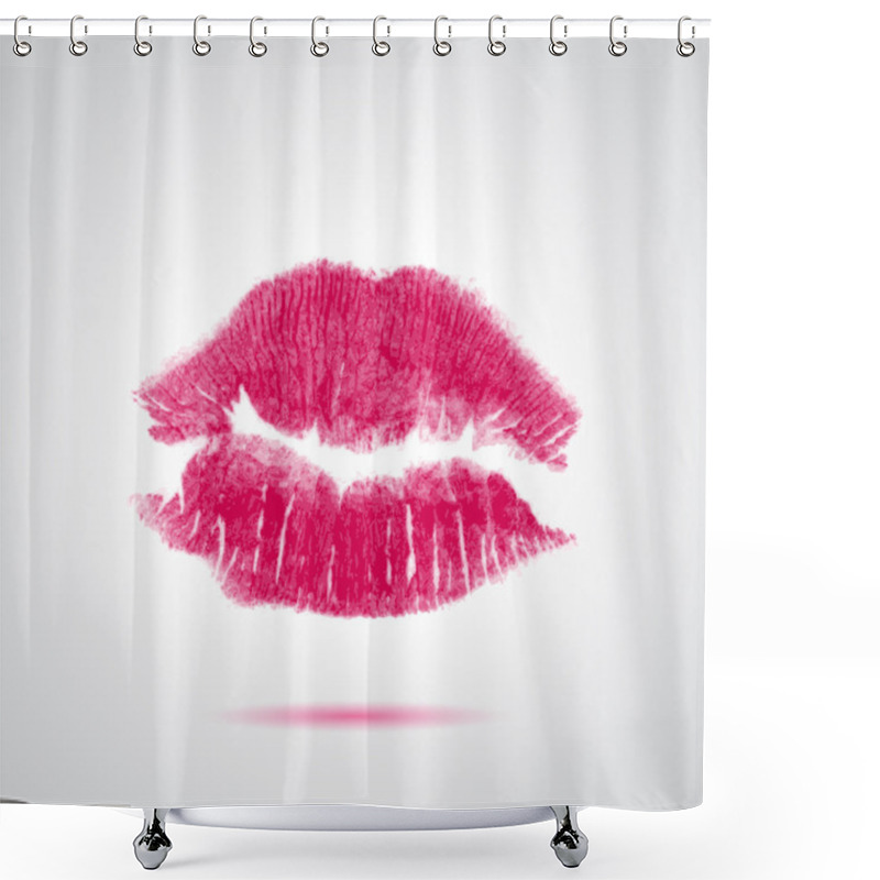 Personality  Beautiful Red Lips Shower Curtains