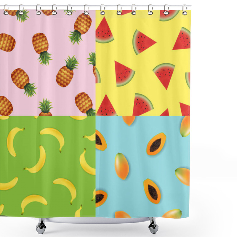 Personality  Tropical Background Set Shower Curtains