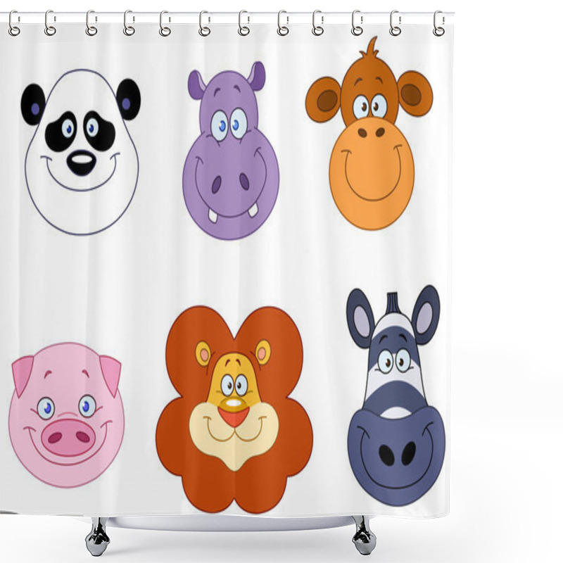 Personality  Animal Heads Shower Curtains