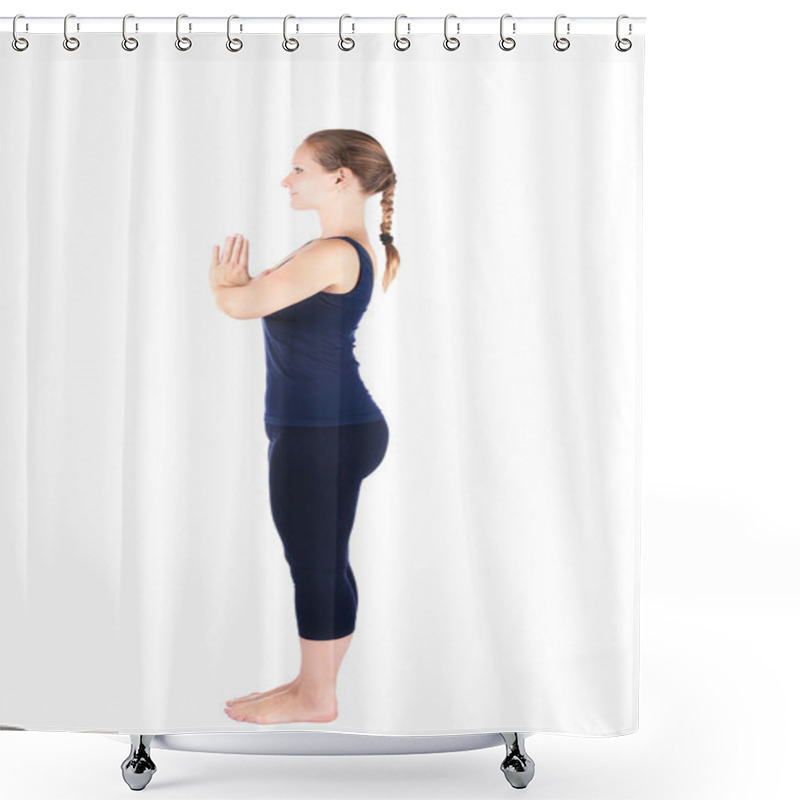 Personality  Preposition Of Yoga Surya Namaskar Sun Salutation Shower Curtains