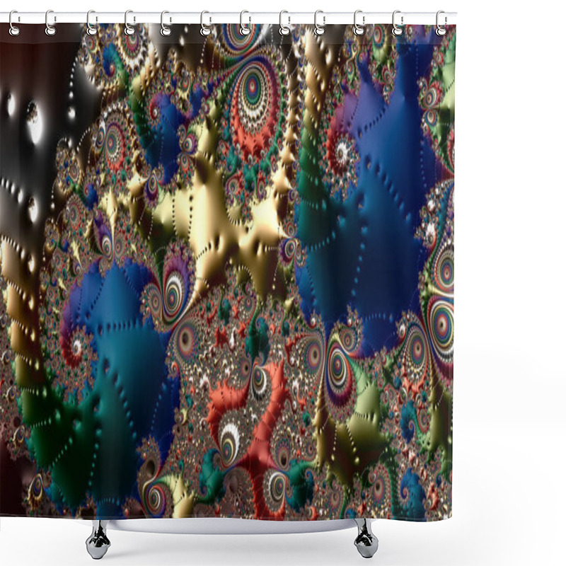 Personality  Digital Artwork, Geometric Texture, Abstract Background  Shower Curtains