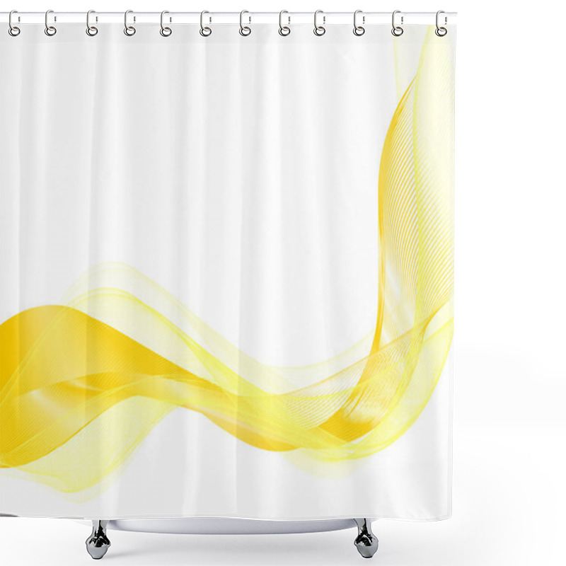 Personality  Background With Abstract Smooth Lines Shower Curtains