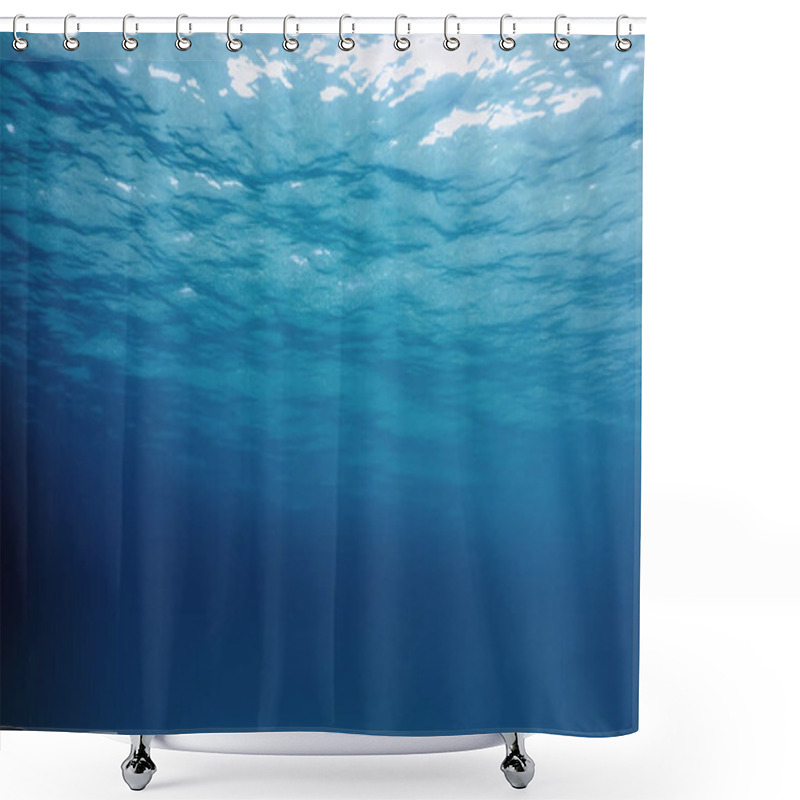 Personality  Underwater View Of The Sea Surface Shower Curtains