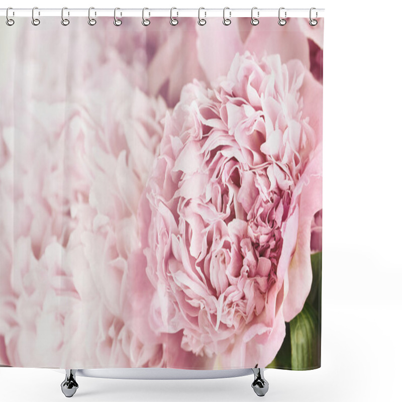 Personality  Bouquet Of Peonies Shower Curtains