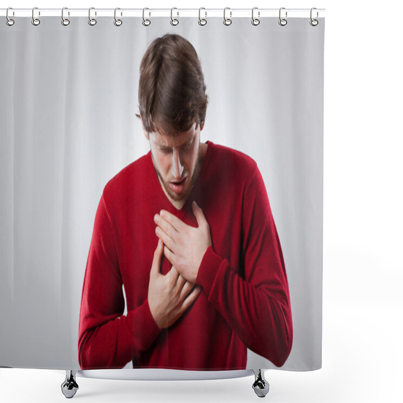 Personality  Angina Shower Curtains