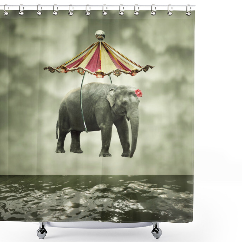 Personality  Fanciful Elephant Shower Curtains