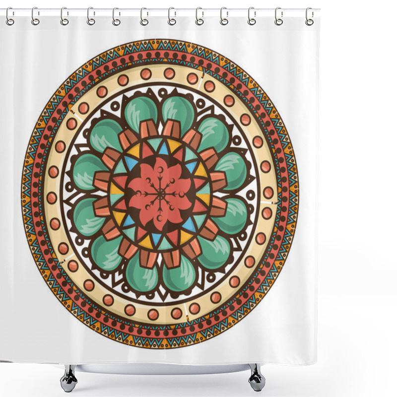 Personality  Mandala Art Decorative Icon Shower Curtains