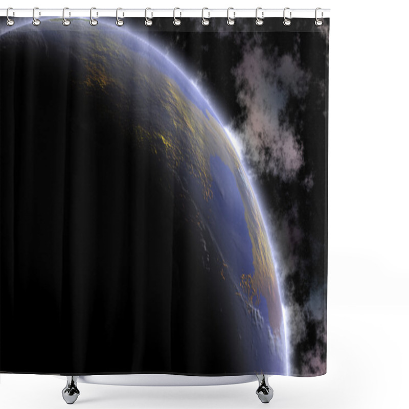 Personality  Space Scene Shower Curtains