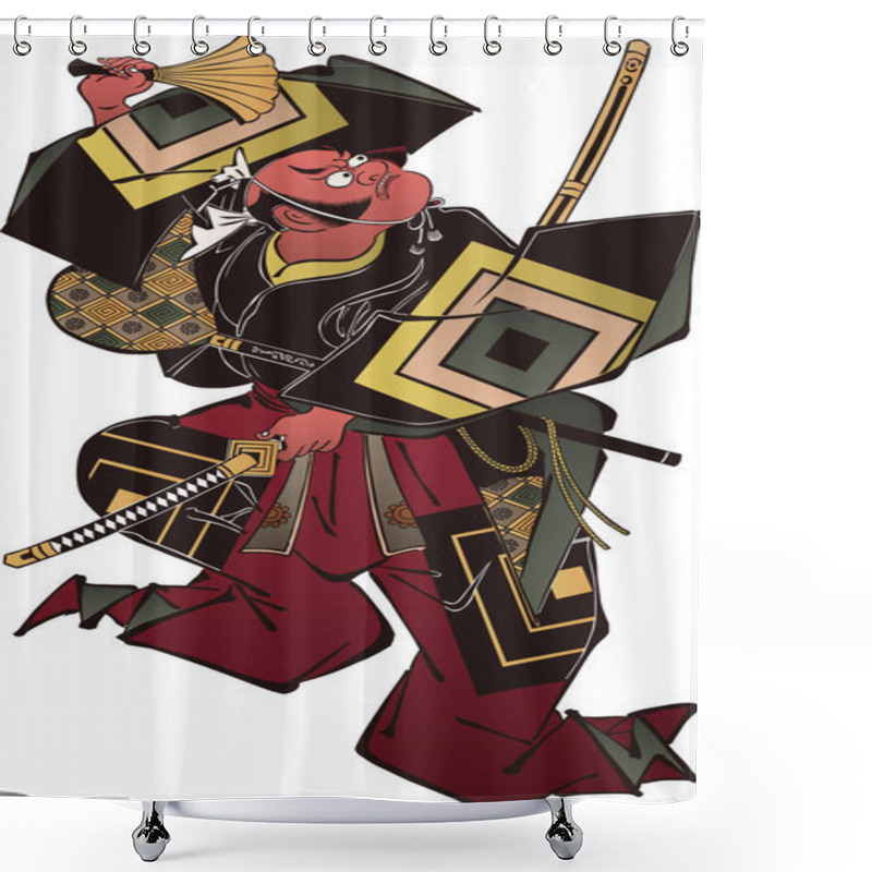 Personality  Ukiyoe Kabuki Actor 49 Shower Curtains