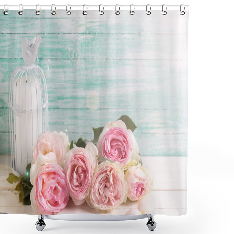 Personality  Candle In Bird Cage Shower Curtains