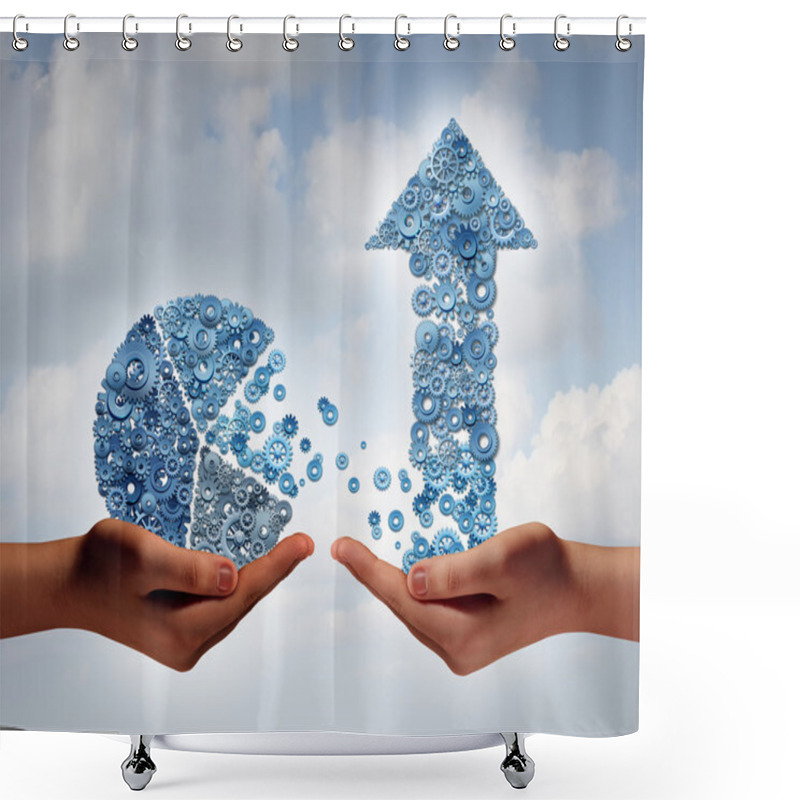 Personality  Investing In Growth Shower Curtains