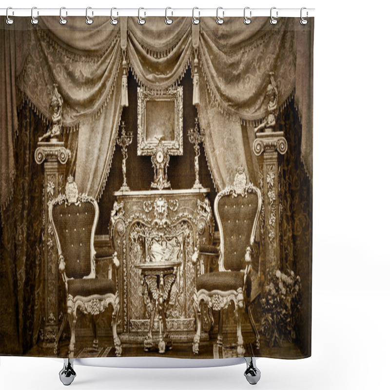 Personality  Beautiful Old Styled Interior Shower Curtains