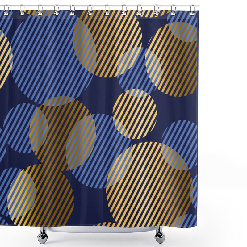 Personality  Abstract Geometric Luxury Seamless Pattern Shower Curtains