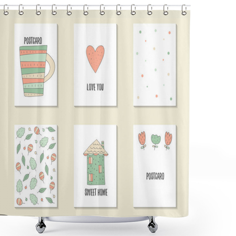 Personality  Cute Birthday, Party Cards Shower Curtains